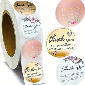 500 pcs "Thank You for Supporting My Small Business" Stickers